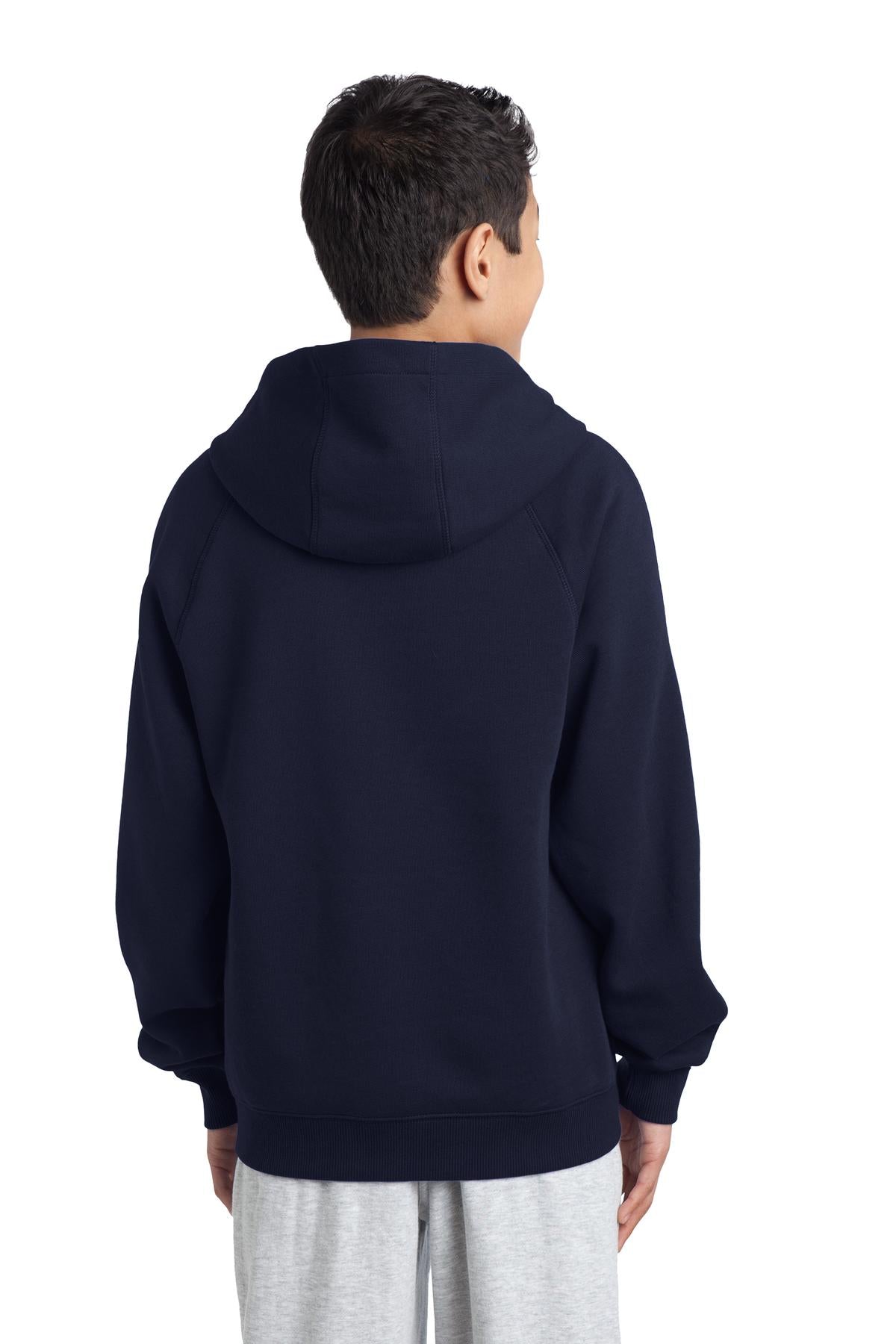 Sport-Tek Youth   Sleeve Stripe Pullover Hooded Sweatshirt-2