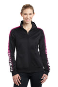 Sport-Tek Women's   Dot Sublimation Tricot Track Jacket