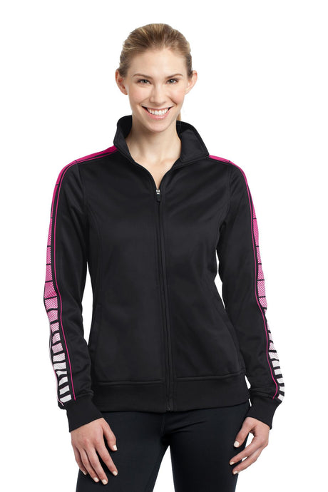 Sport-Tek Women's   Dot Sublimation Tricot Track Jacket