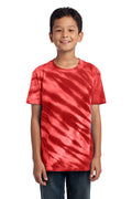Port & Co Youth   Tiger Stripe Tie-Dye Tee