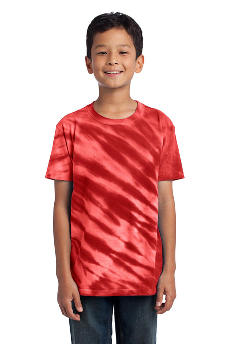 Port & Co Youth   Tiger Stripe Tie-Dye Tee