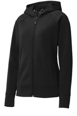 Sport-Tek Women's   Rival Tech Fleece Full-Zip Hooded Jacket-3