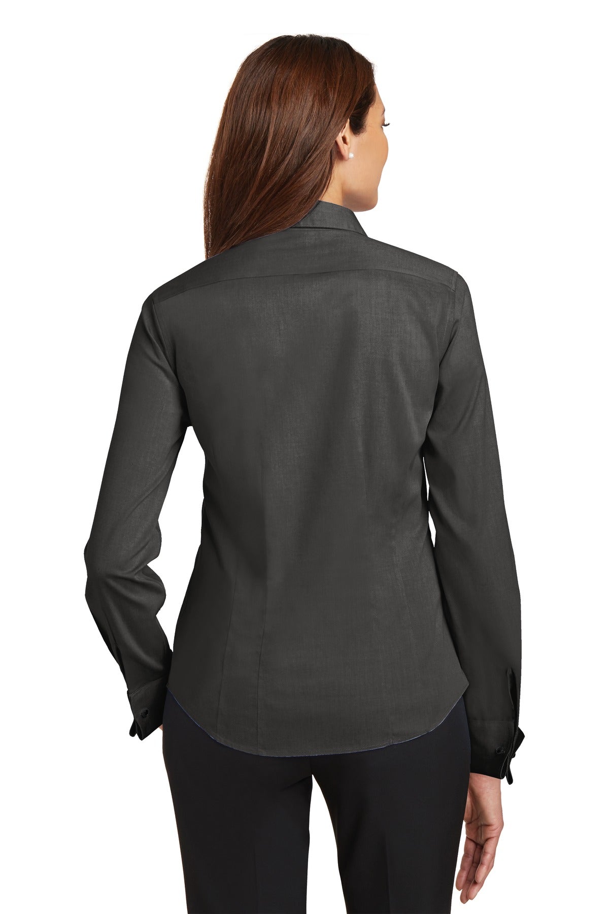 Red House Women's French Cuff Non-Iron Pinpoint Oxford Shirt. RH63 Red House