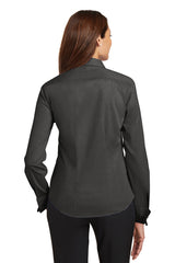Red House Women's French Cuff Non-Iron Pinpoint Oxford Shirt. RH63 Red House