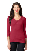 Port Authority Women's   Concept Stretch 3/4-Sleeve Scoop Henley