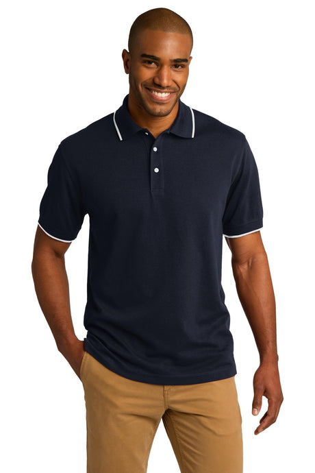 Port Authority Men's   Rapid Dry Tipped Polo-1