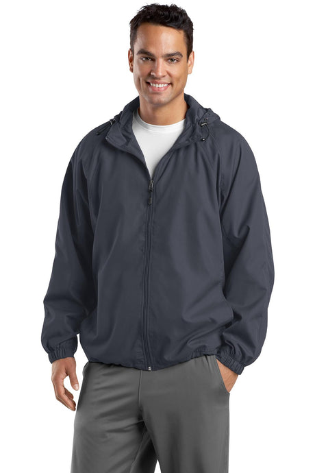 Sport-Tek Men's   Tall Hooded Raglan Jacket