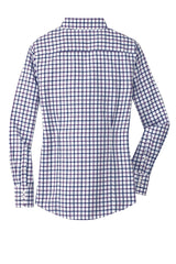 Red House Women's Tricolor Check Non-Iron Shirt. RH75 Red House
