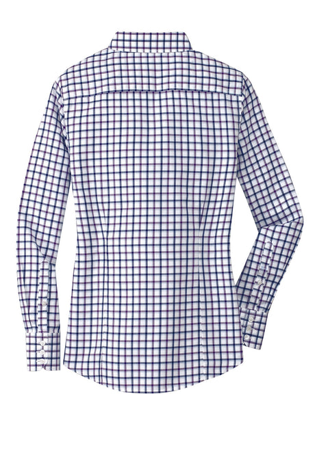 Red House Women's Tricolor Check Non-Iron Shirt. RH75 Red House