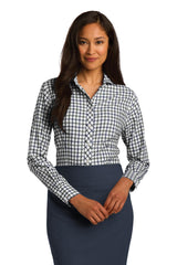 Red House Women's Tricolor Check Non-Iron Shirt. RH75 Red House