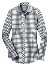 Red House Women's Tricolor Check Non-Iron Shirt. RH75 Red House