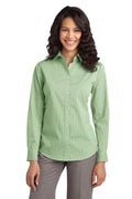 Port Authority Women's   Fine Stripe Stretch Poplin Shirt