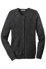 Port Authority Women's   Value Jewel-Neck Cardigan Sweater-3