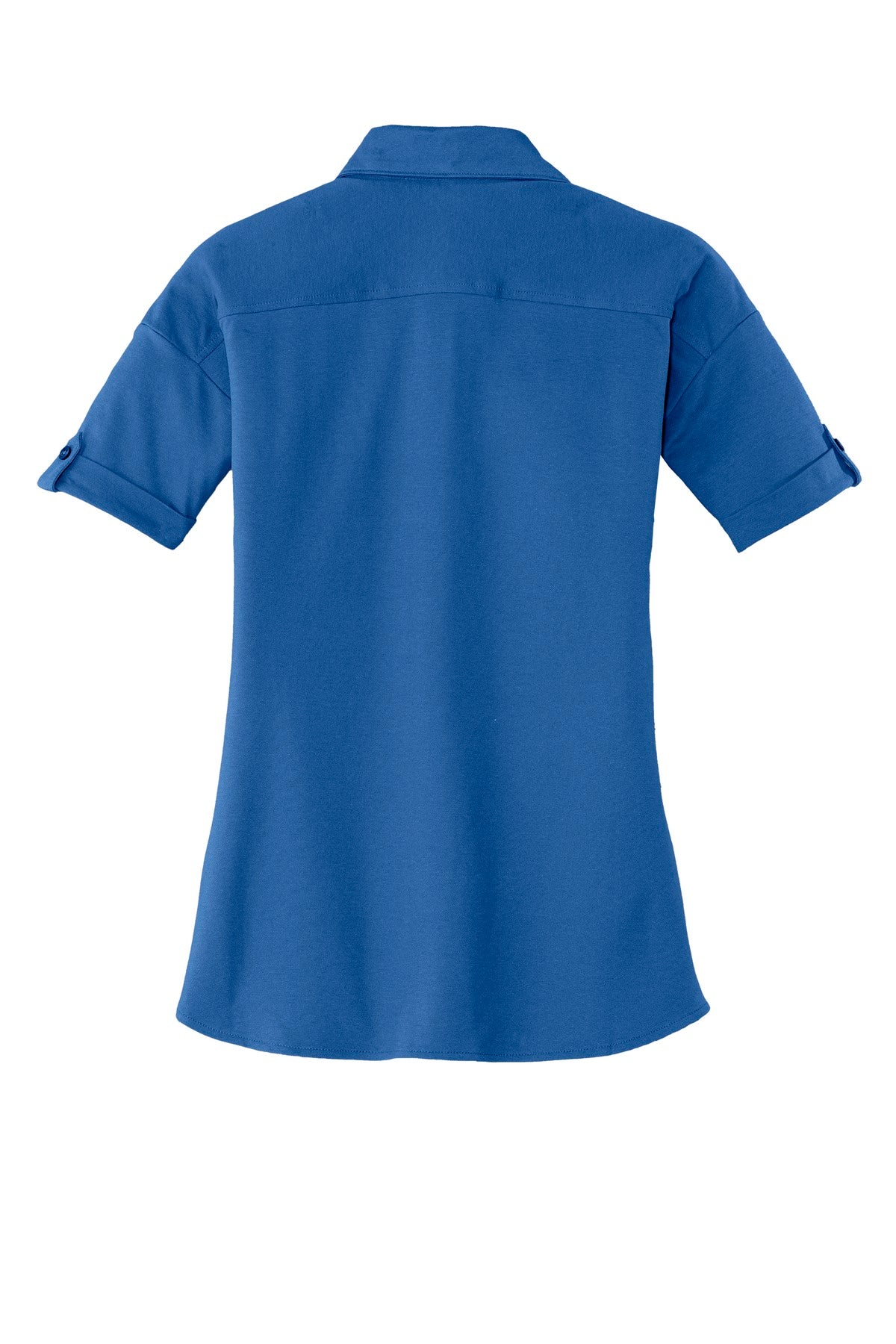 Port Authority Women's   Stretch Pique Button-Front Shirt-4