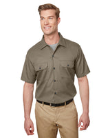 Dickies Men's Short Sleeve Slim Fit Flex Twill Work Shirt Dickies