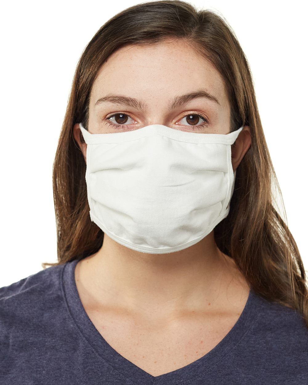 Hanes 3-Ply Cotton Face Masks - 50 Pack Hanes