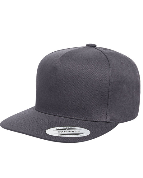 Yupoong Adult 5-Panel Cotton Twill Snapback Cap Yupoong