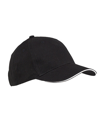 Big Accessories 6-Panel Twill Sandwich Baseball Cap