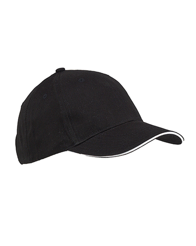 Big Accessories 6-Panel Twill Sandwich Baseball Cap