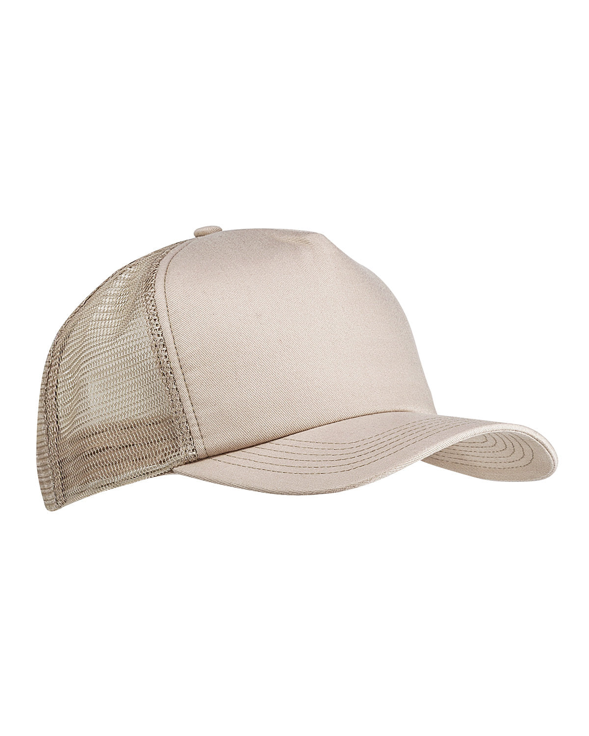 Big Accessories 5-Panel Twill Trucker Cap Big Accessories
