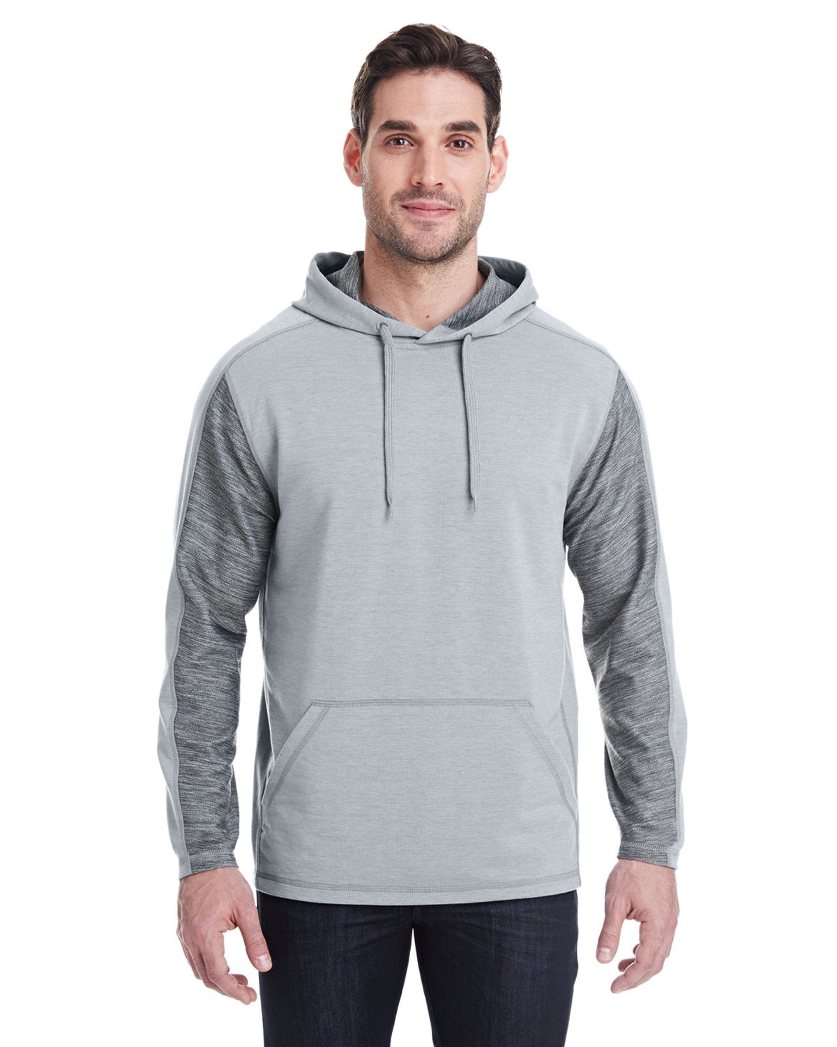 J America Adult Omega Stretch Hooded Sweatshirt J America