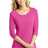 District Made Ladies Tri-Blend Lace 3/4-Sleeve Tee. DM444 District