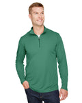 Team 365 Men's Zone Sonic Heather Performance Quarter-Zip Team 365