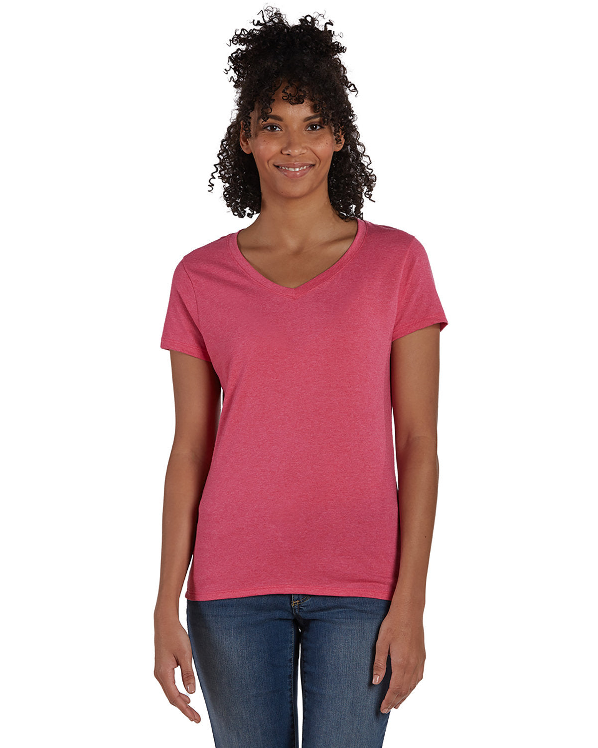 Hanes Ladies' Perfect-T Triblend V-Neck T-shirt Hanes