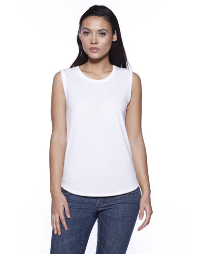 StarTee Ladies' CVC Sleeveless T-shirt