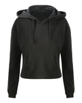 Just Hoods By AWDis Ladies' Girlie Cropped Hooded Fleece with Pocket AWDis