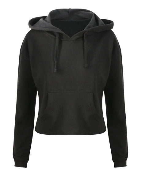 Just Hoods By AWDis Ladies' Girlie Cropped Hooded Fleece with Pocket AWDis