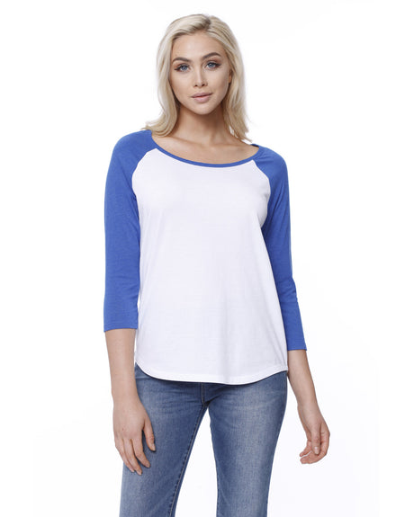 StarTee Ladies' CVC Long-Sleeve Raglan StarTee