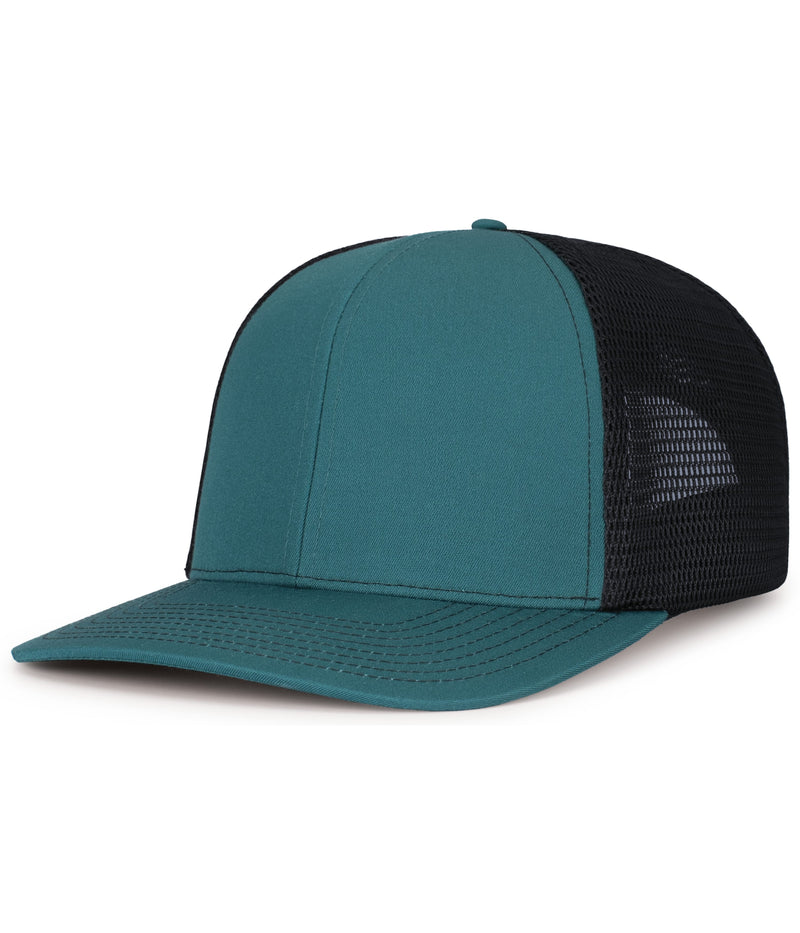 Pacific Headwear Contrast Stitch Trucker PacFlex Snapback Cap