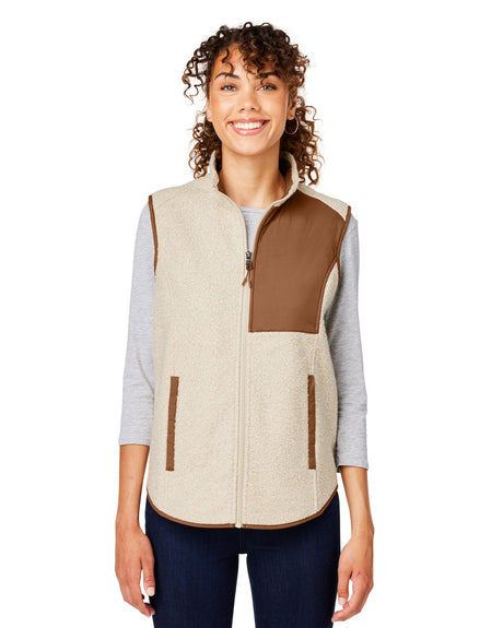 North End Ladies' Aura Sweater Fleece Vest North End