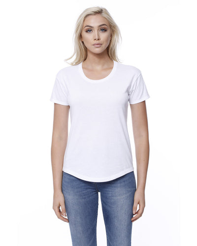 StarTee Ladies' CVC Melrose High Low T-shirt