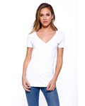 StarTee Ladies' CVC V-Neck T-Shirt StarTee
