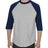Alstyle Adult 6.0 oz., 100% Cotton 3/4 Raglan T-Shirt Alstyle