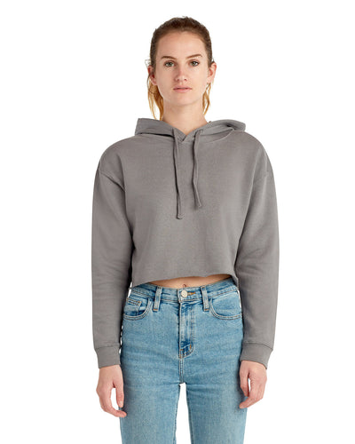 Lane Seven Ladies' Cropped Fleece Hoodie