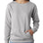J America Ladies' Glitter French Terry Crew J. America