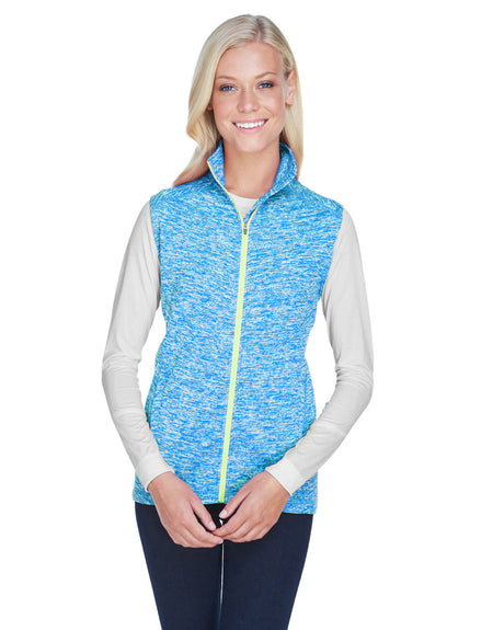 J America Ladies' Lasic Cosmic Fleece Vest J. America
