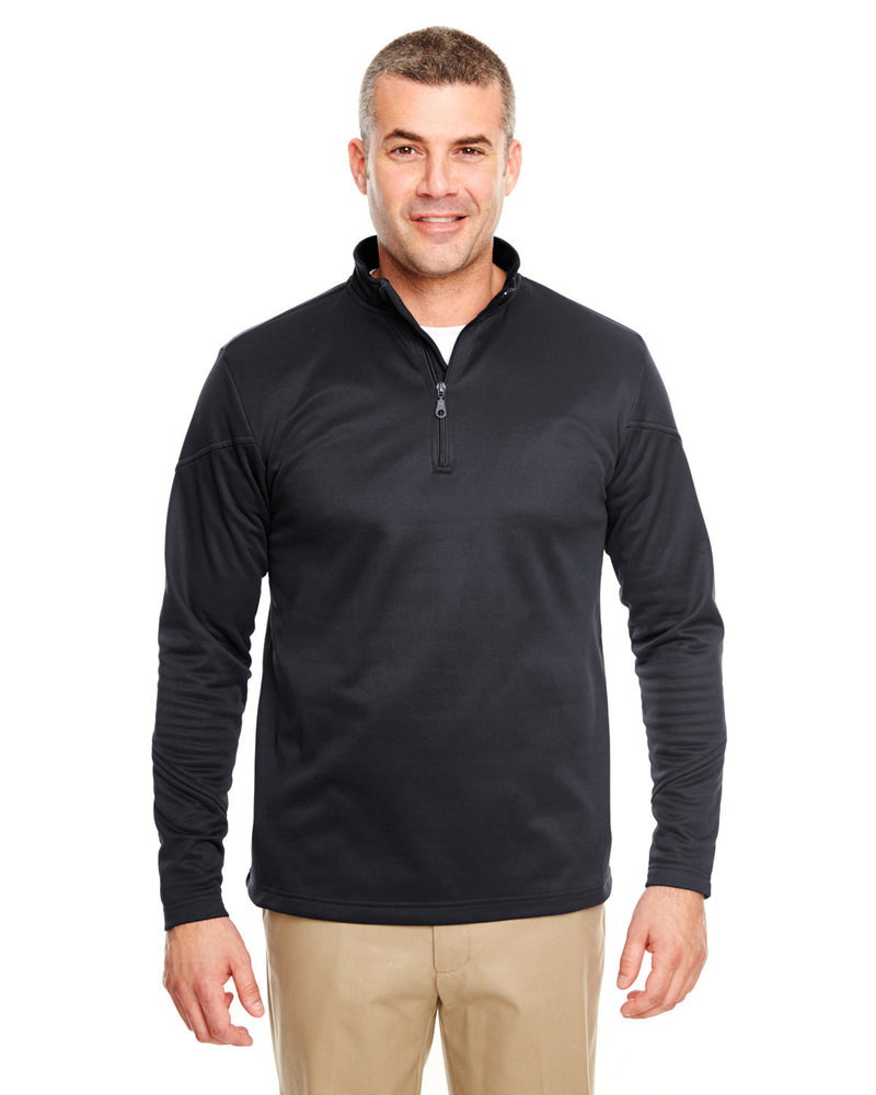 UltraClub Adult Cool & Dry Sport Quarter-Zip Pullover Fleece