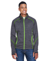 North End Men's Flux Mélange Bonded Fleece Jacket North End