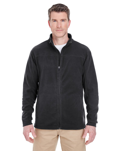 UltraClub Men's Cool & Dry Full-Zip Microfleece