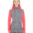 J America Ladies' Colorblock Cosmic Hooded Sweatshirt J. America