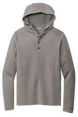 OGIO Men's Luuma Flex Hooded Henley Sweatshirt. LOG850 OGIO