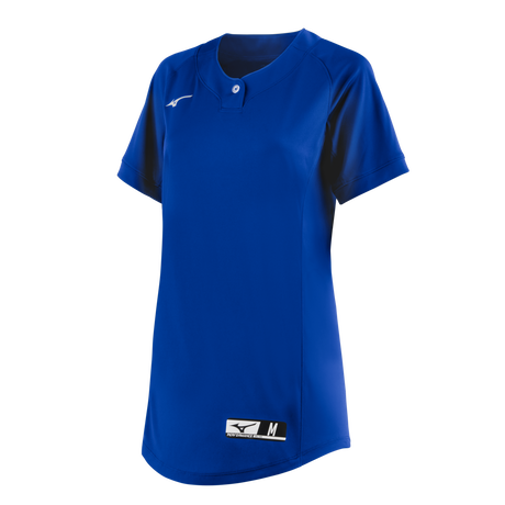 Mizuno Girl's NXT 1-Button Softball Jersey-1