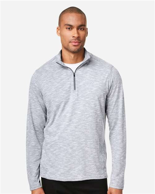 North End Men's Eclipse Jacquard Quarter-Zip Pullover-3