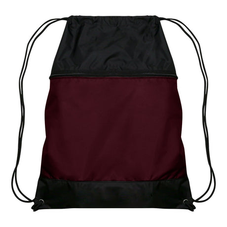 Champro Drawstring Bag w/Zipper Pocket-1