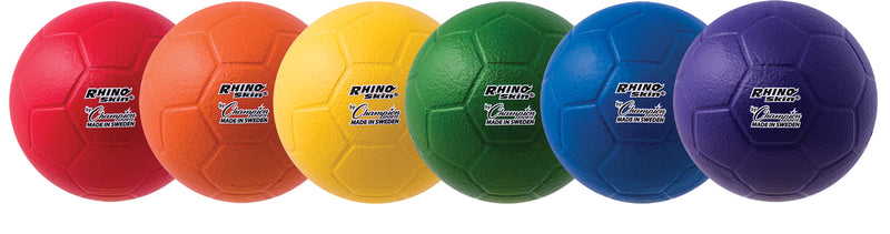Champion Sports Rhino Skin Medium Bounce Size 5 Soccer Ball Set