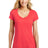District Made Ladies Shimmer V-Neck Tee. DM456 Womens Apparel Shirts & Tops